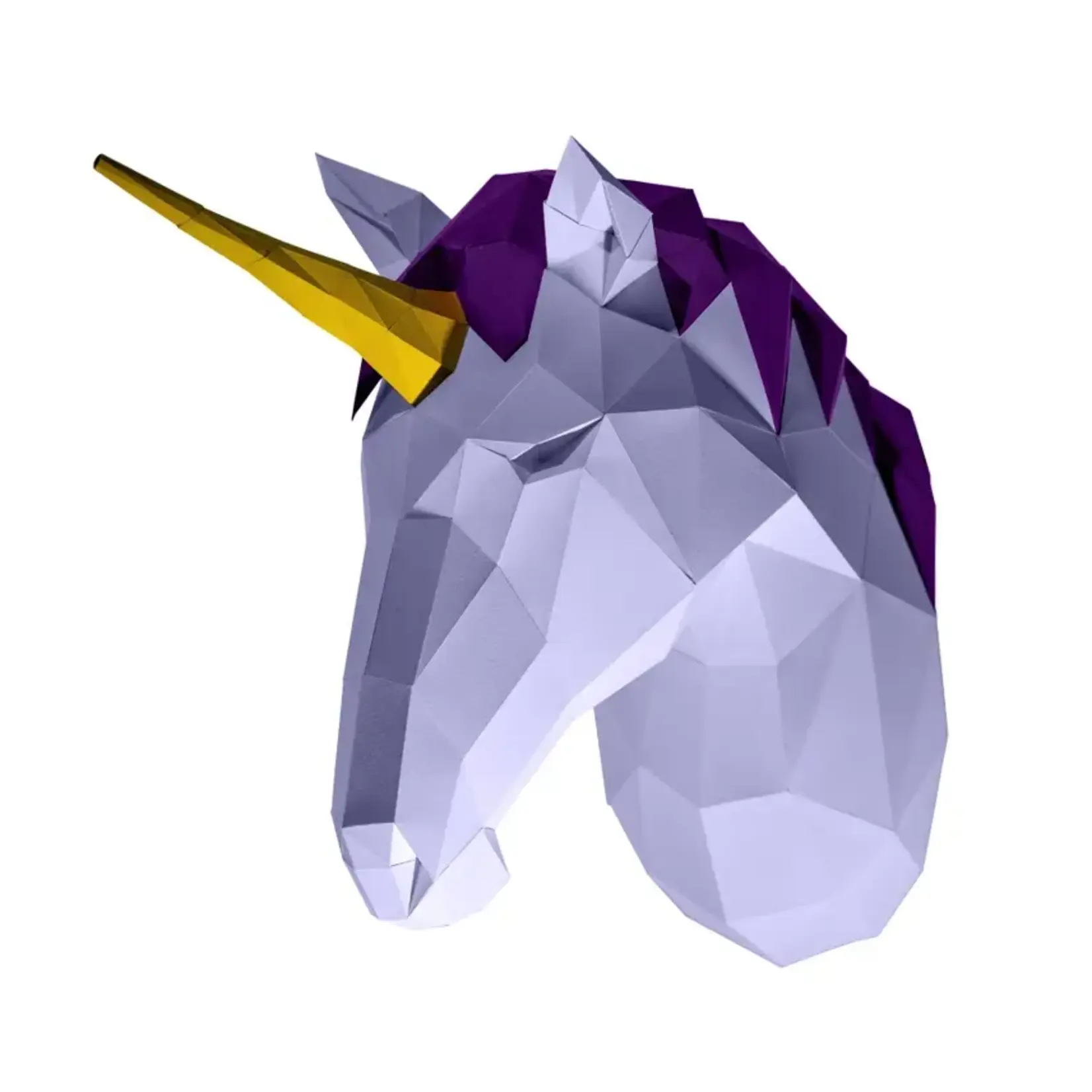 UNICORN 3D PAPERCRAFT WALL ART  ANIMAL ORIGAMI MODEL