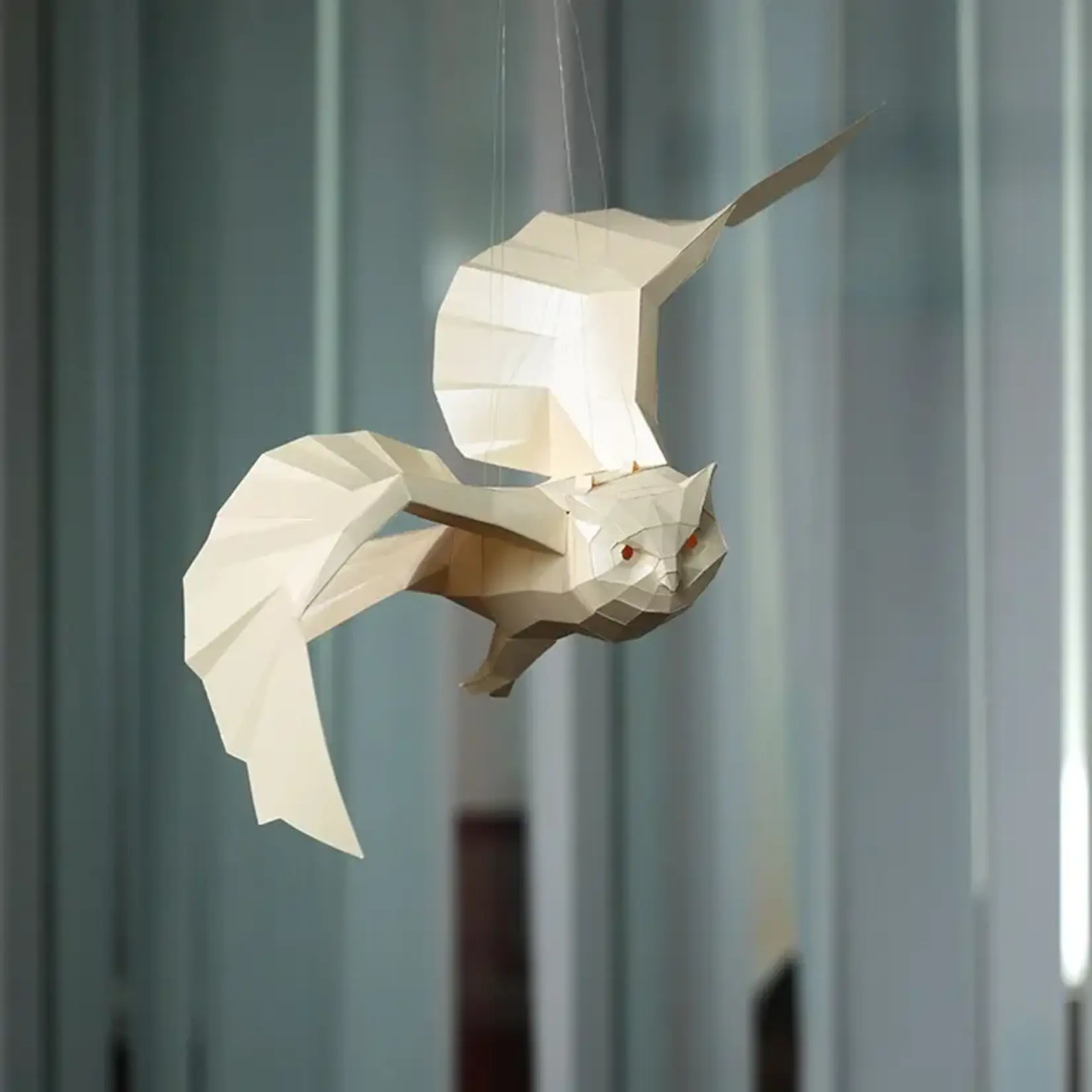 3D PAPER ART HANGING OWL ORIGAMI MODEL