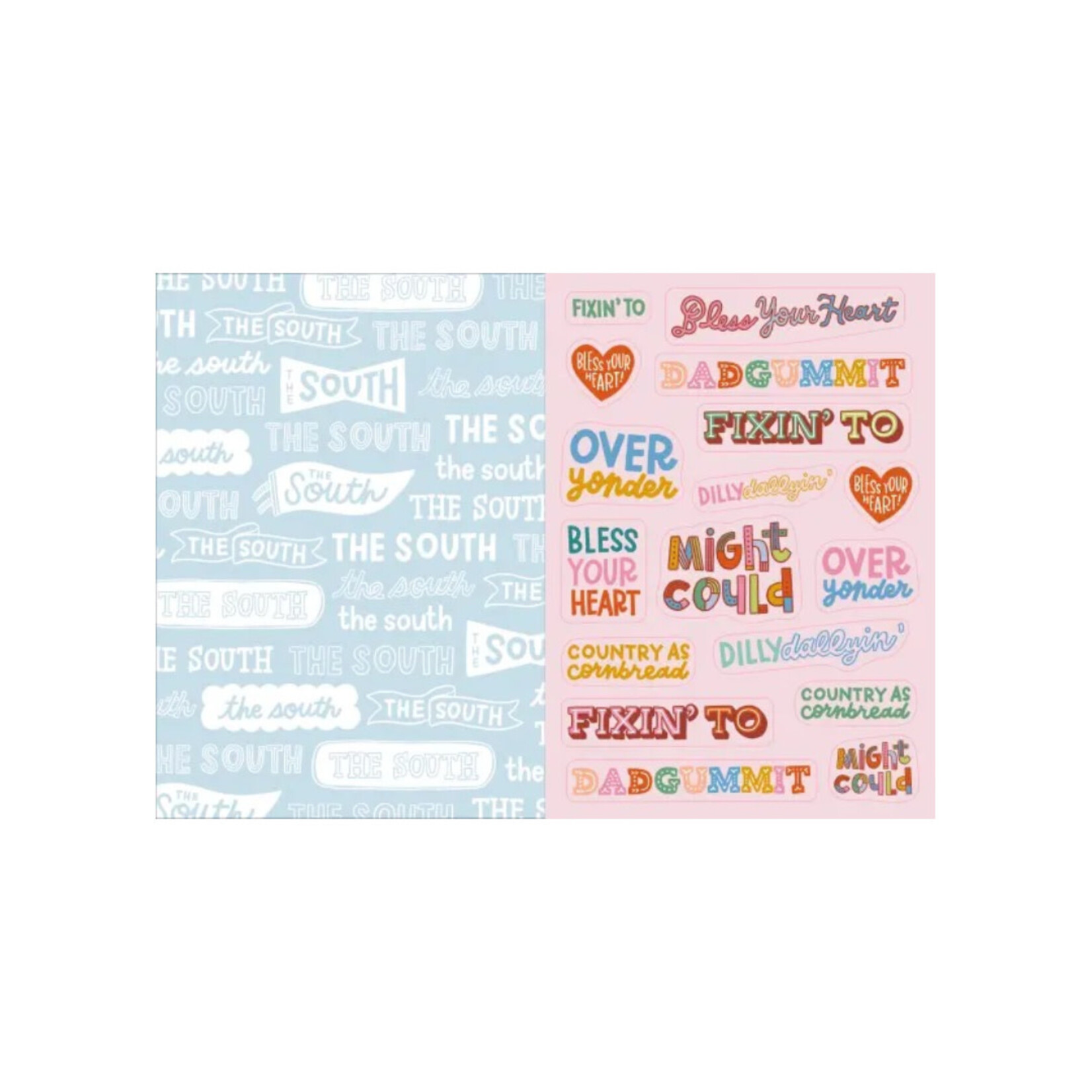 I LOVE THE SOUTH STICKER BOOK
