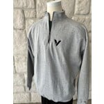 Quarter Zip Embroidered V