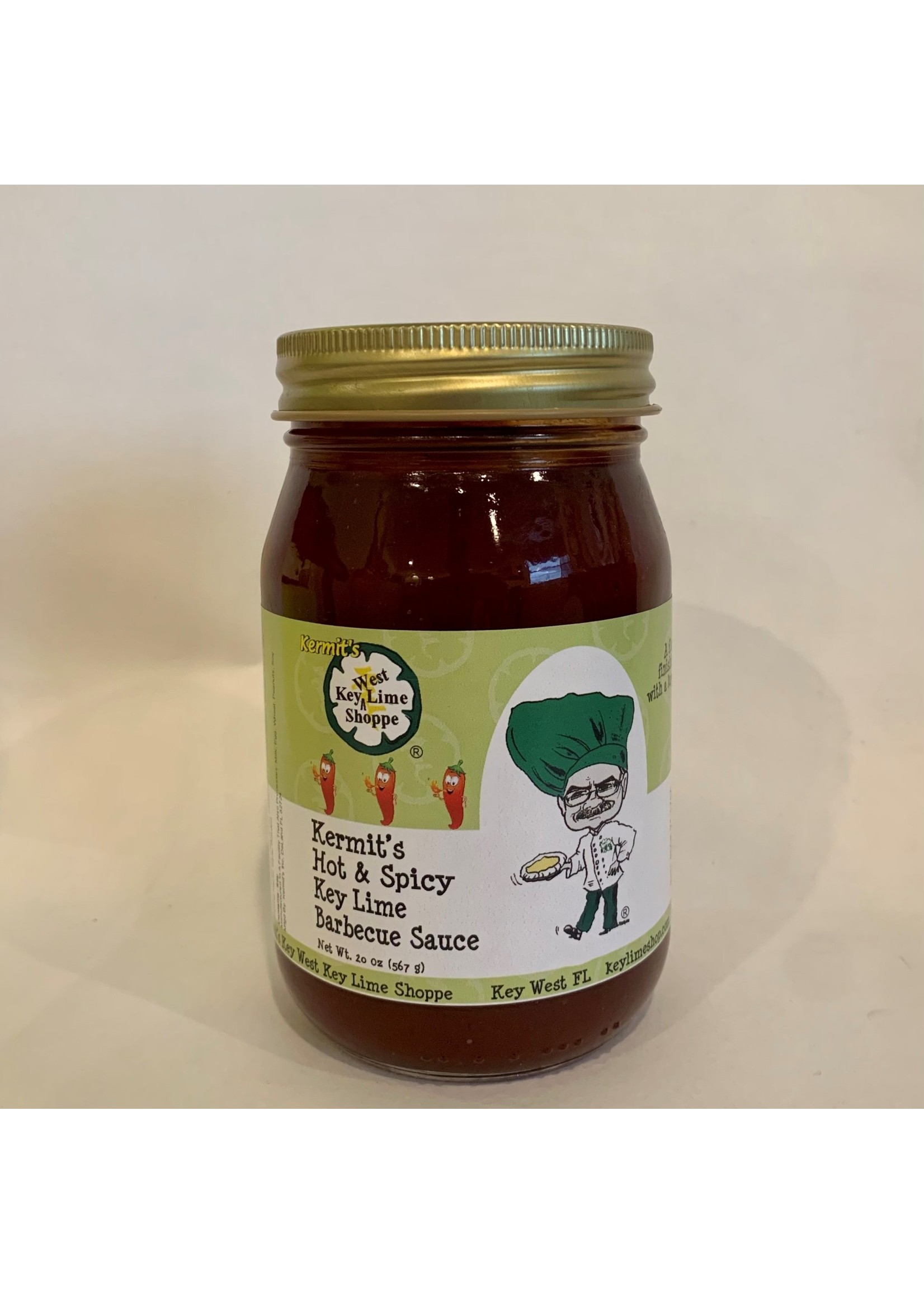 Kermit's Hot & Spicy Key Lime  Barbecue Sauce 20 oz.