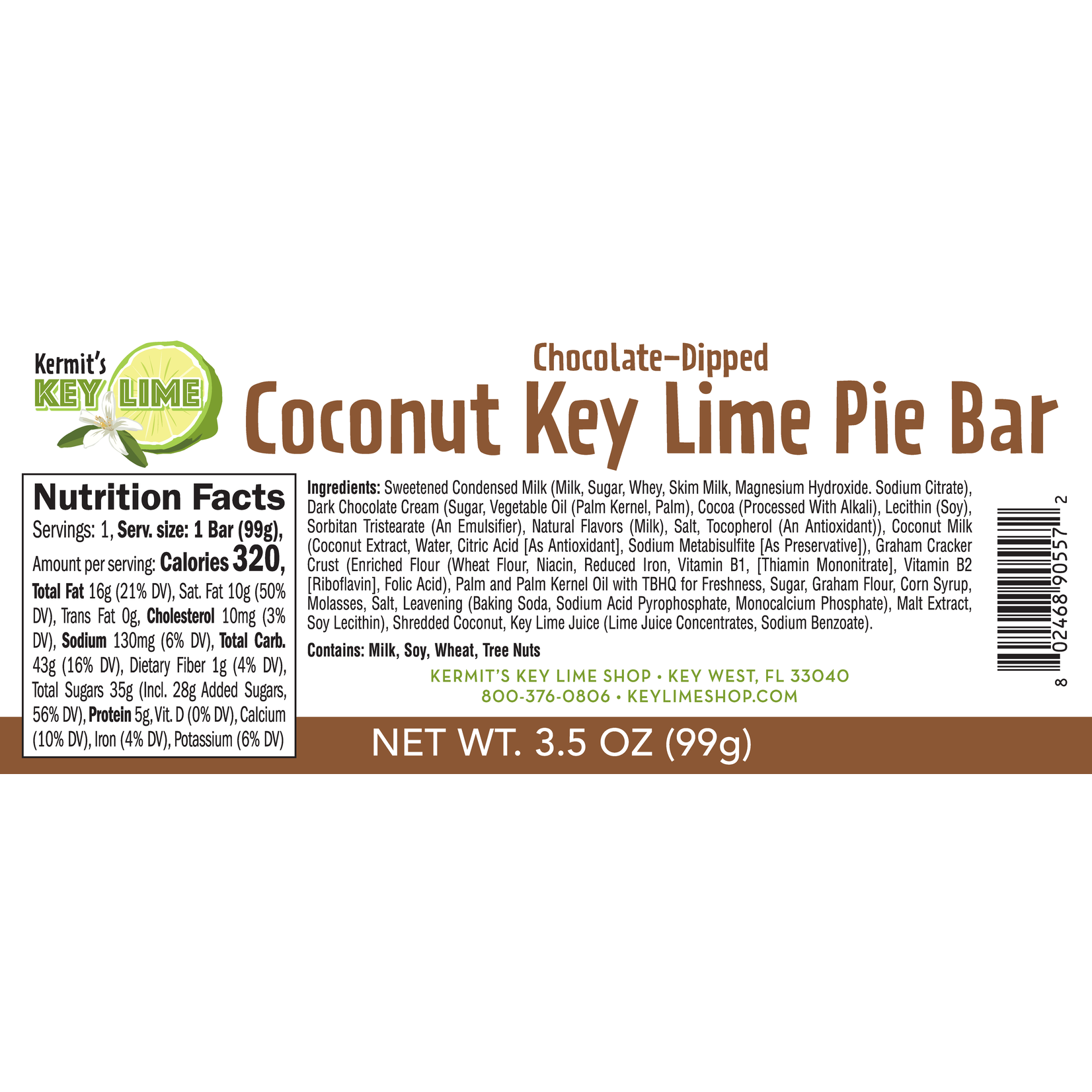 Dark Chocolate Coconut Key Lime Pie Bars