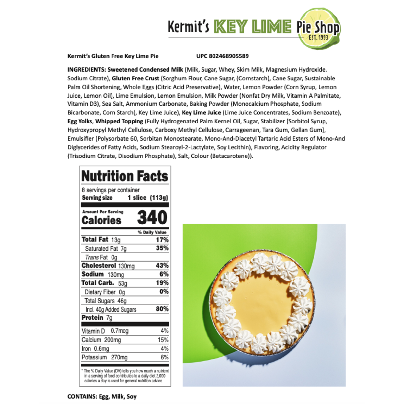 Gluten-Free Key Lime Pie