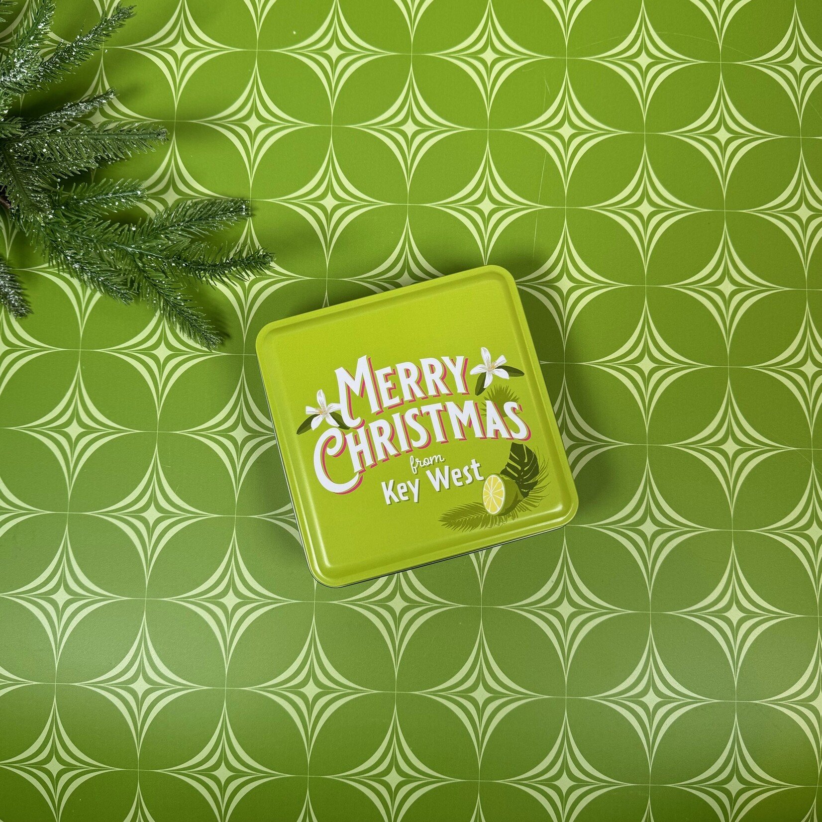 Holiday Merry Christmas Tin - Key Lime Coolers