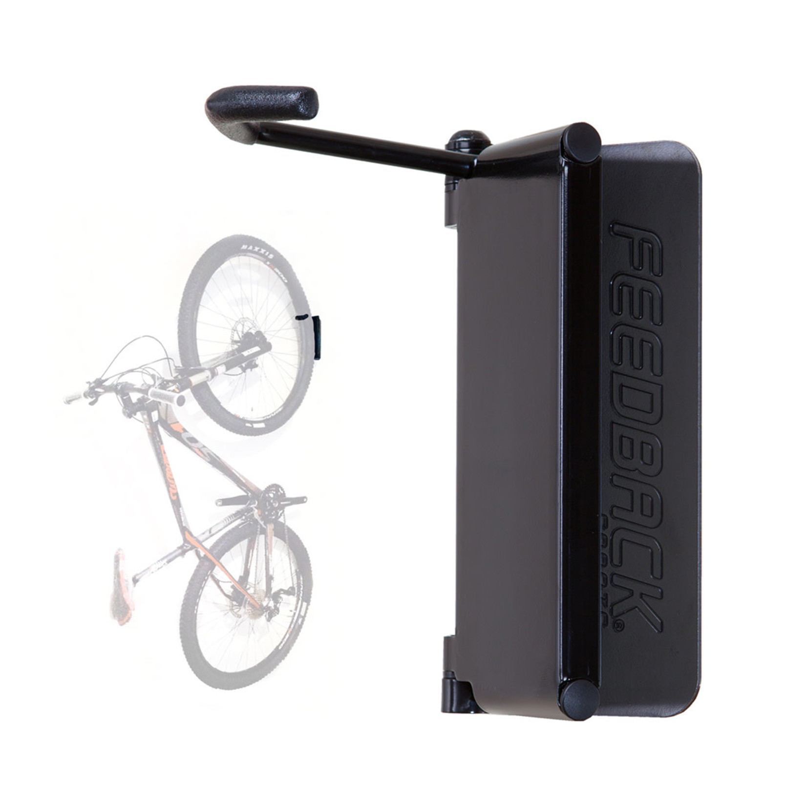 Feedback Sports Velo Hinge Pivoting Wall Hook - 1-Bike, Wall Mounted, Up to  2.4 Tire, Black - Scioto Valley Cycle