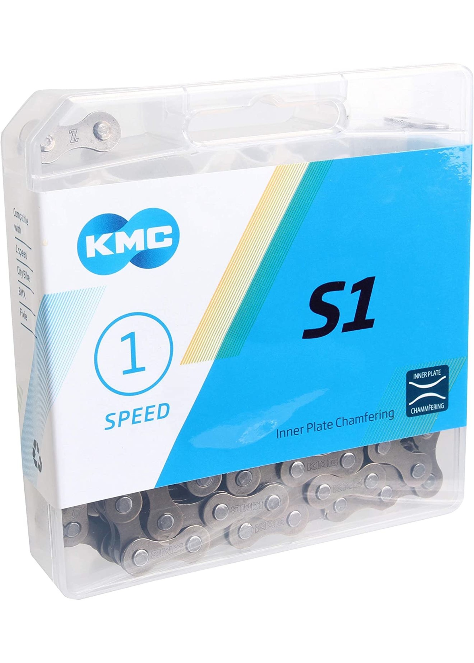 KMC KMC S1 Chain - Single Speed 1/2" x 1/8", 112 Links, Brown