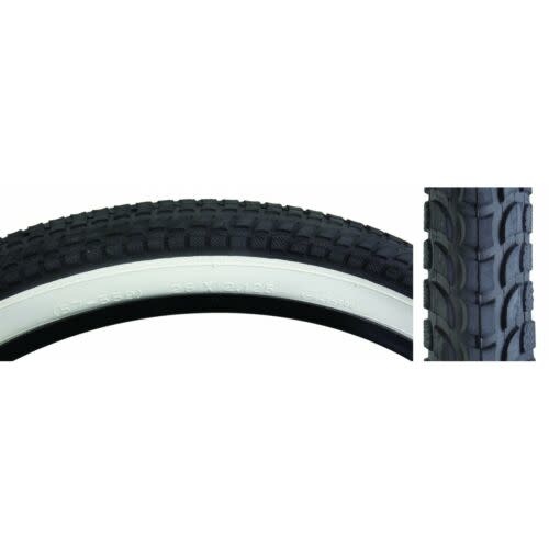 TIRE SUNLT BK/WH CRUISER K927w/SUN LOGO KOMFORT WIRE