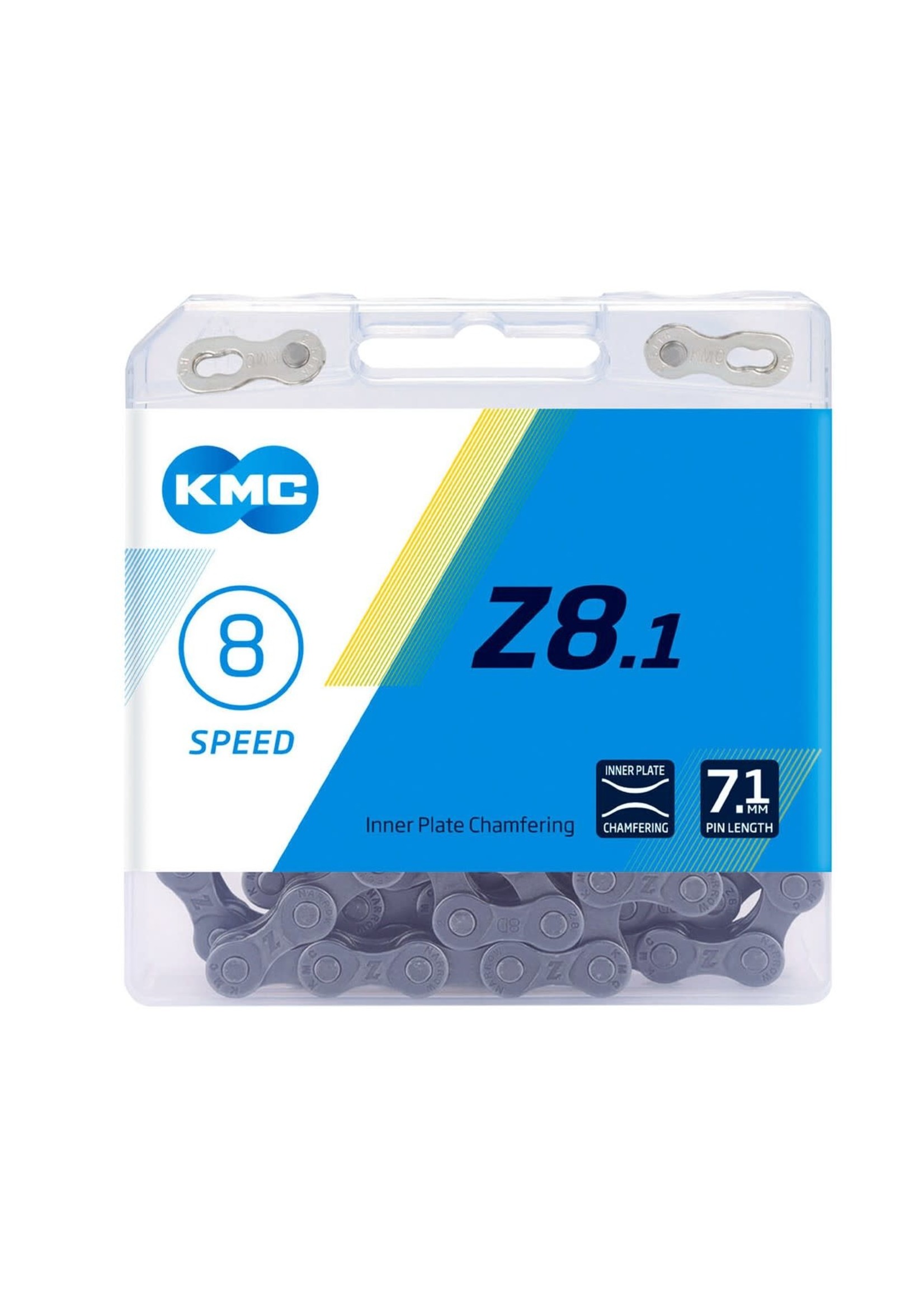 KMC KMC, Z8.1 GY/GY, Chain, Speed: 6/7/8, 7.1mm, Links: 116, Grey