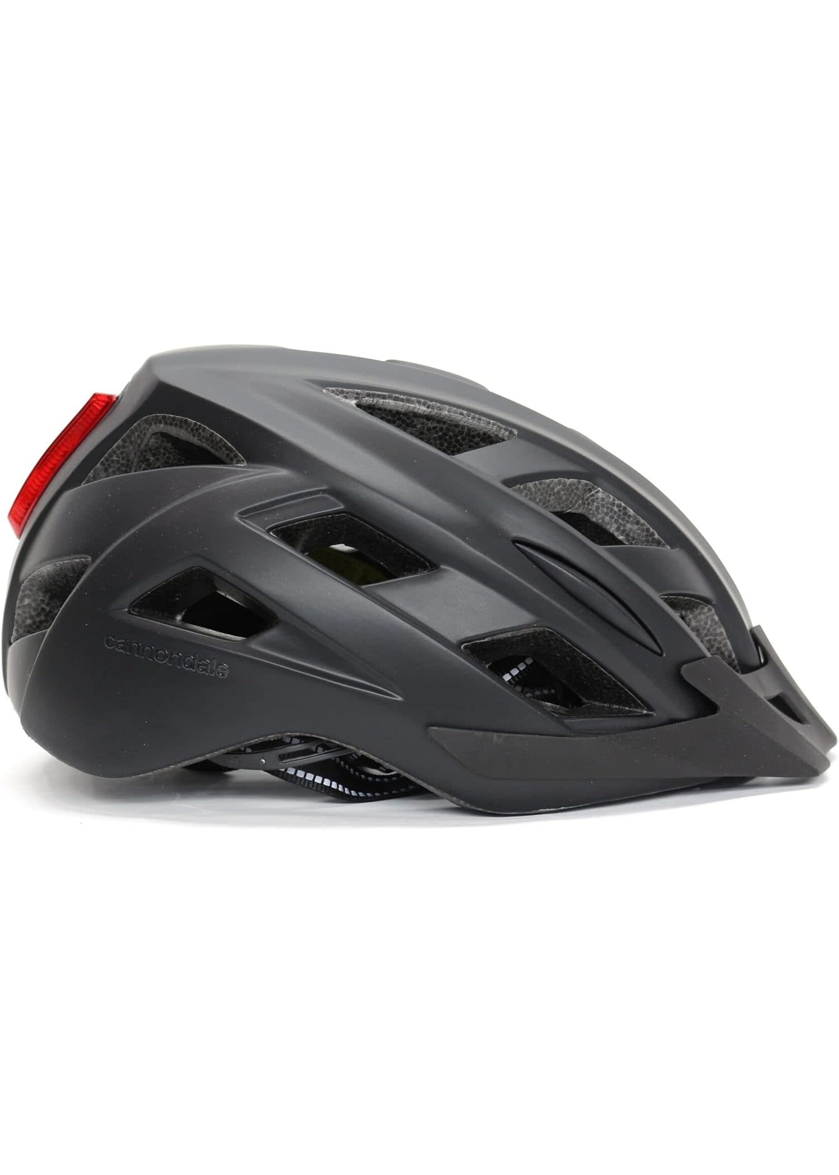 Cannondale Helmet Quick Cannondale w/LED BK S/M - Black, Small/Medium