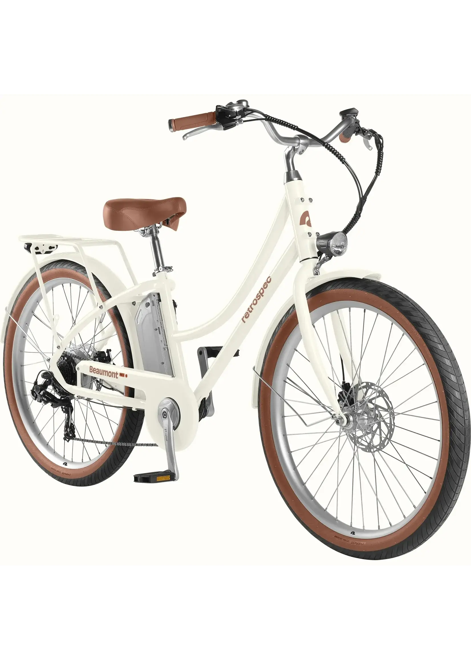 Retrospec Beaumont REV 2 350W/36V - Step Thru -  Eggshell