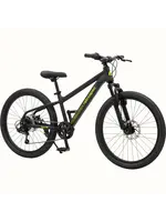 Retrospec Dart Plus 24" Kids Bike 7 Speed Matte Black (8-11 yrs)