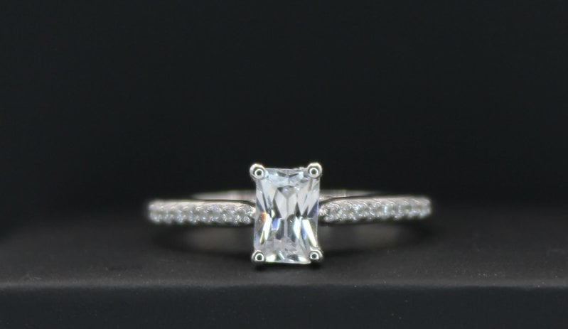 Henri's Select - Simple Diamond Band Engagement Ring (Center Stone Not Included In Price)