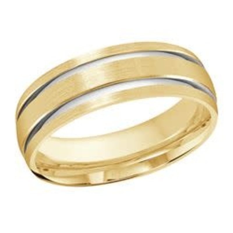 Henri's Gentleman - Grooved With Satin Finish Wedding Band
