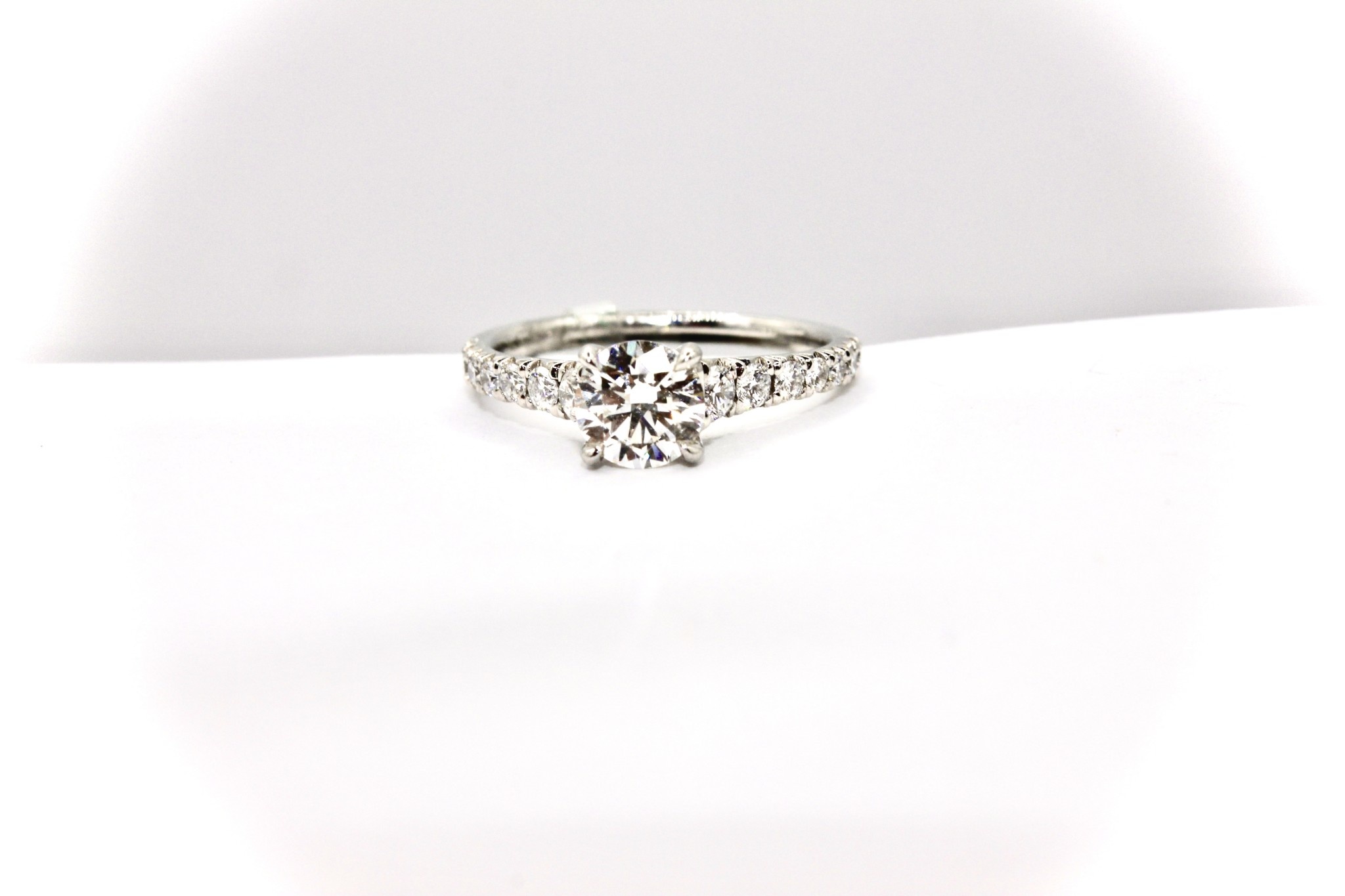 Henri's Select - Tapering Straight Diamond Cultured Diamond Ring