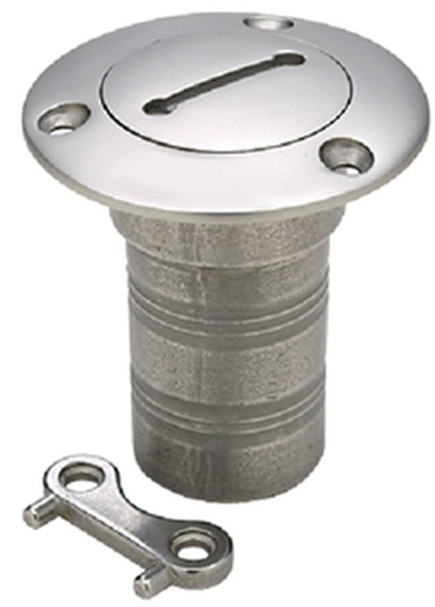 Seachoice - 50-32251 Stainless Steel Deck Fill With Cap (Chain Tether) For  1-1/2