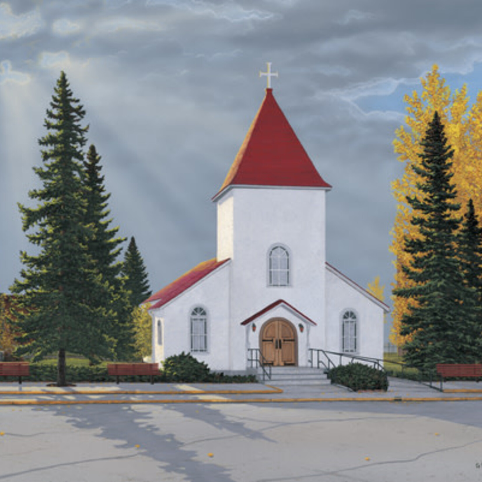 SCRIMSHAW RCMP FRAMED ART CARD