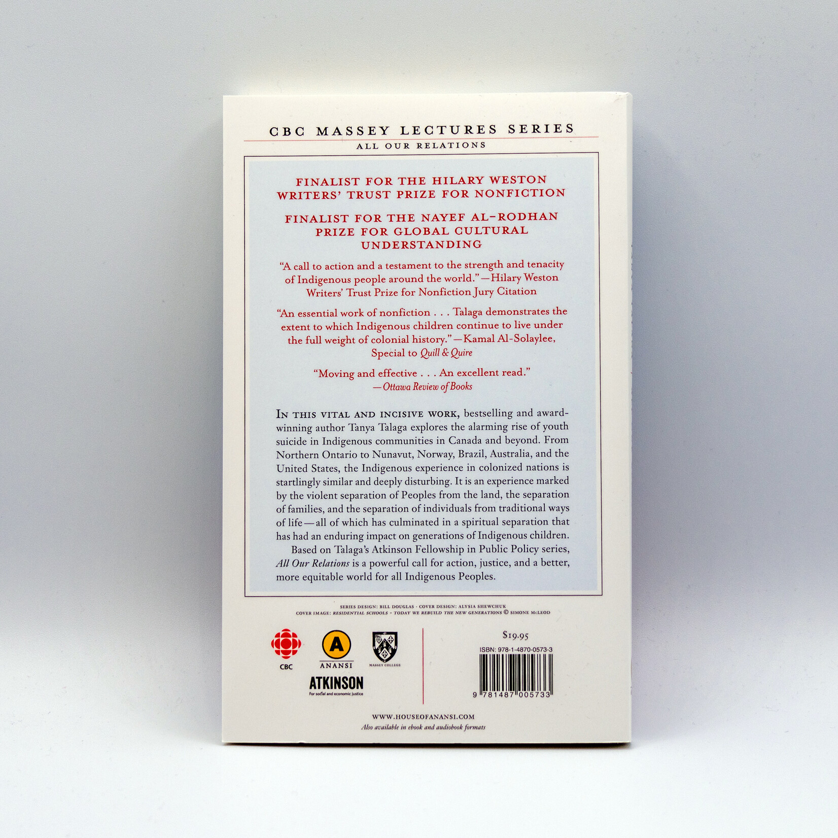 BOOK - ALL OUR RELATIONS