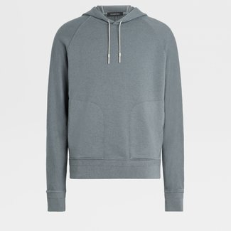 ZEGNA Cotton and Cashmere Hooded Sweatshirt