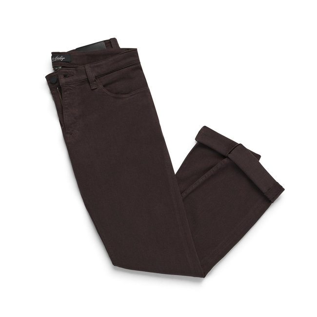 34 HERITAGE Cool Tapered Leg Pants In Chocolate Comfort