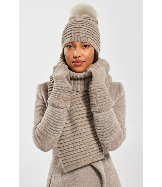 SENTALER Écharpe côtelée