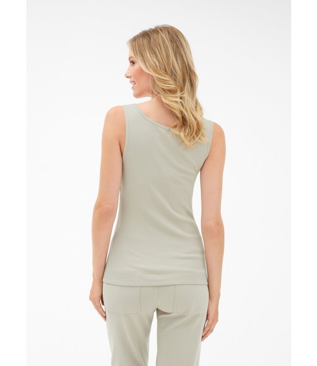 JUVIA Ribbed Modal and Jersey Tank