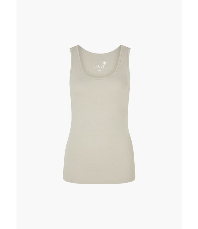 JUVIA Ribbed Modal and Jersey Tank