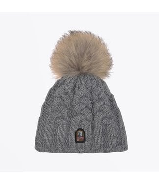 PARAJUMPERS Grey Cable Knit Hat