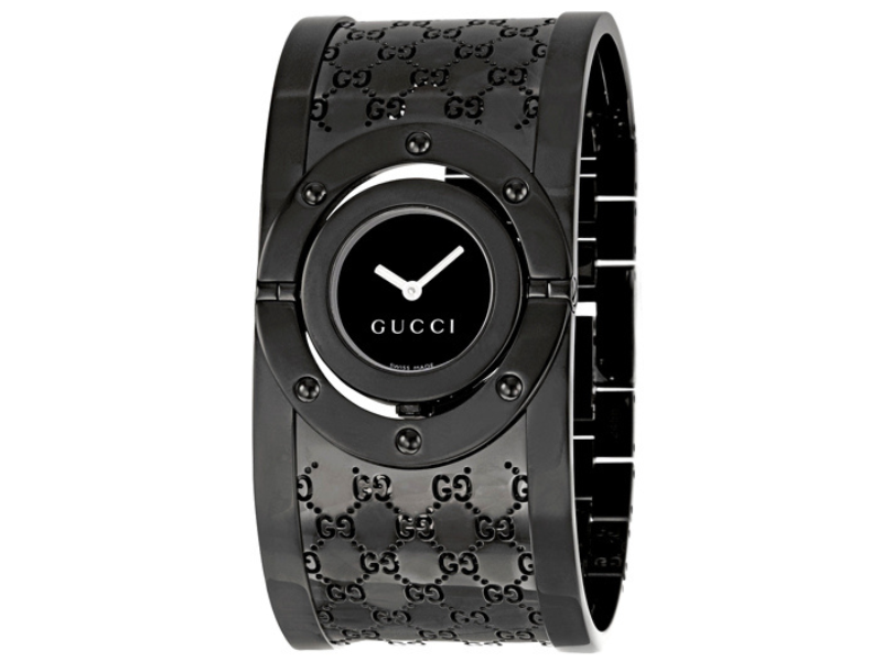 Twirl Black Ladies Watch