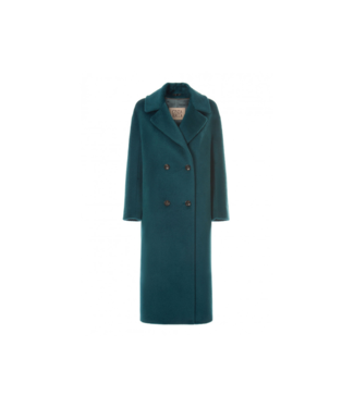 CINZIA ROCCA Long Double Breasted Coat in Alpaca and Wool