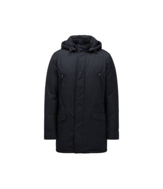 BOSS Hooded Down Jacket in Water-Repellent Fabric