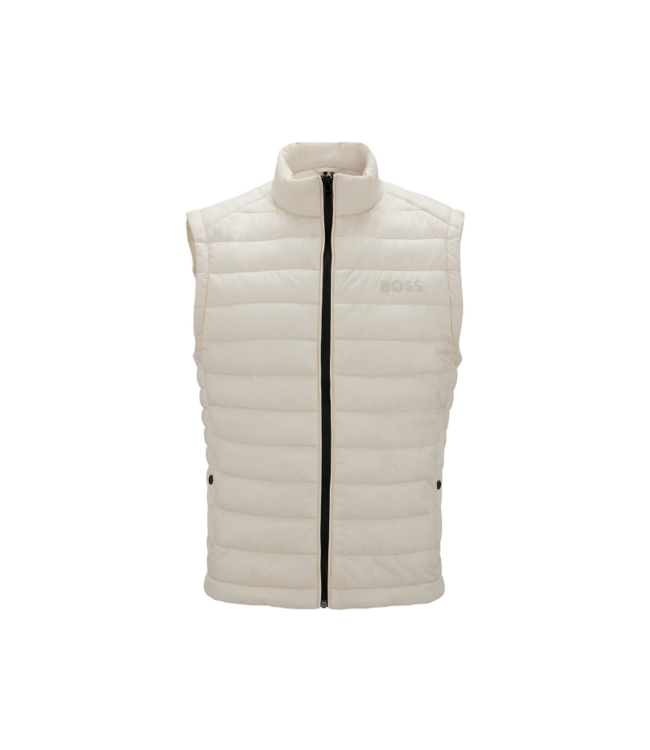 BOSS - Packable gilet with tonal logo