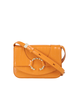 MARC CAIN Shoulder Bag with Crocodile Effect