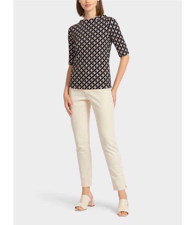 MARC CAIN T-shirt with Pepita Print