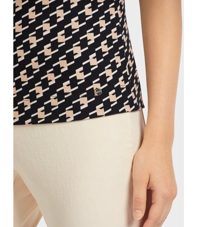 MARC CAIN T-shirt avec motif pepita