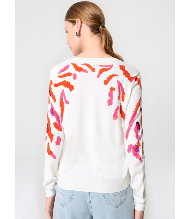 ESCADA Pull à paillettes brodé