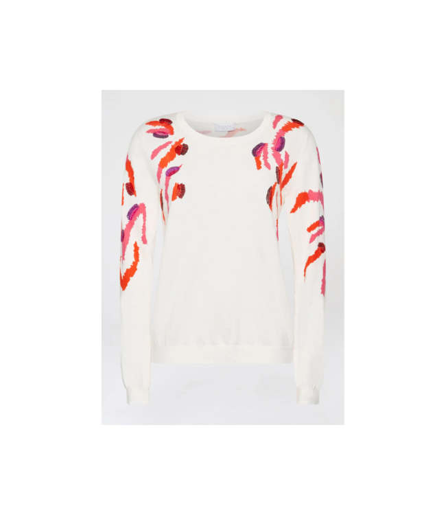 Sequin-Embroidered Sweater
