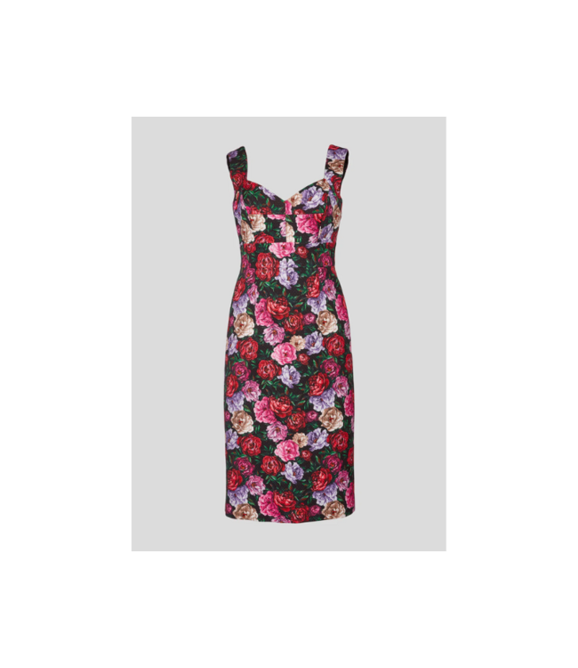 ESCADA Cotton Blend Floral Dress