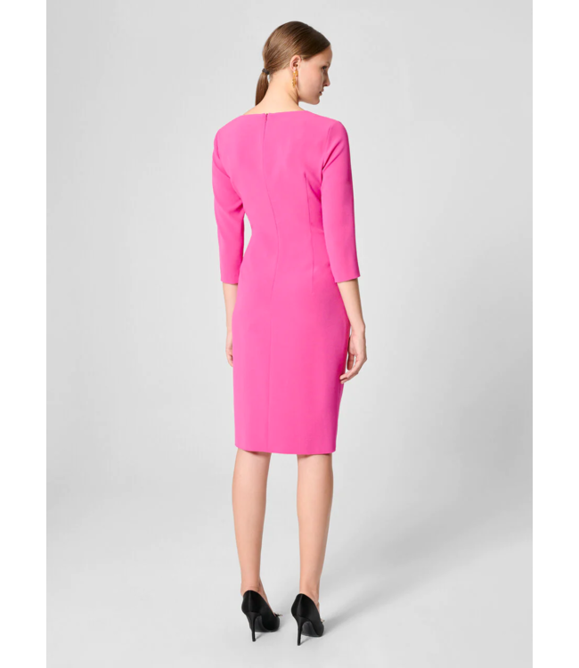 Crepe Draped Midi Dress