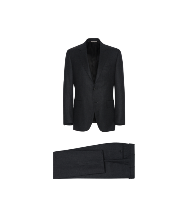 CANALI Grey Wool Flannel Suit