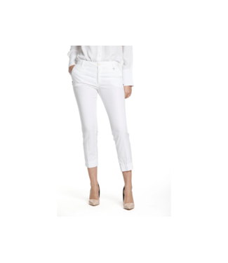 Jaqueline Curvie White Chino Pants