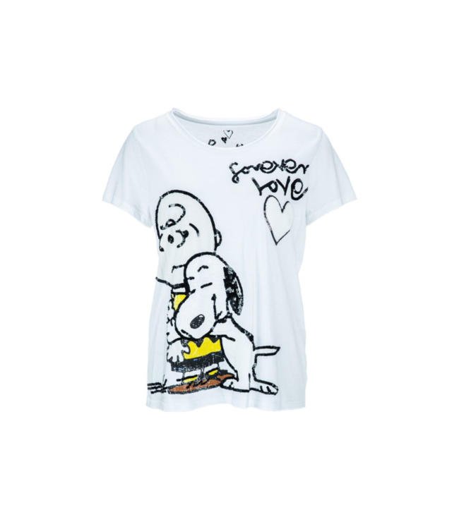 T-shirt imprimé « One Love » Snoopy