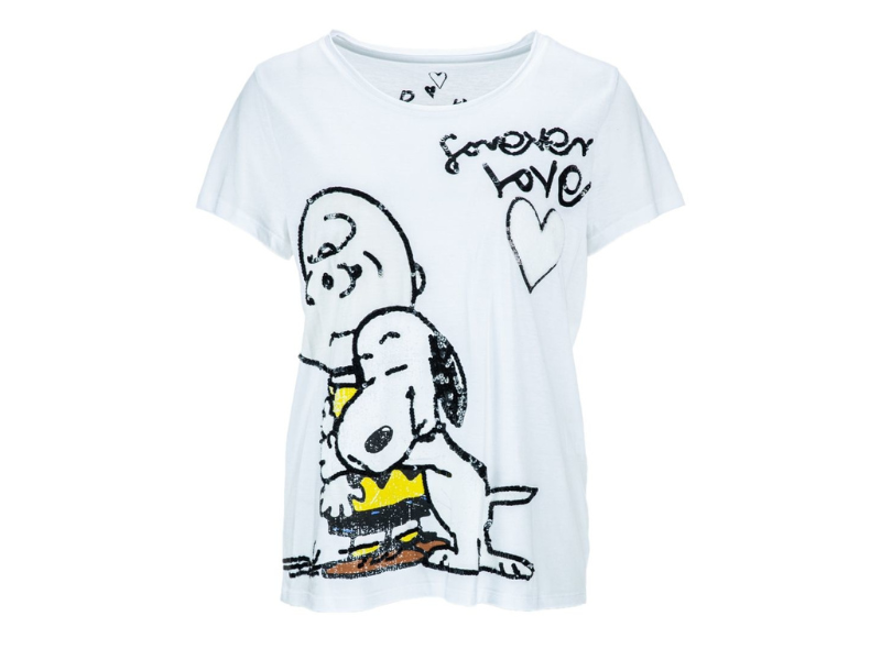 One Love Snoopy Print T-Shirt