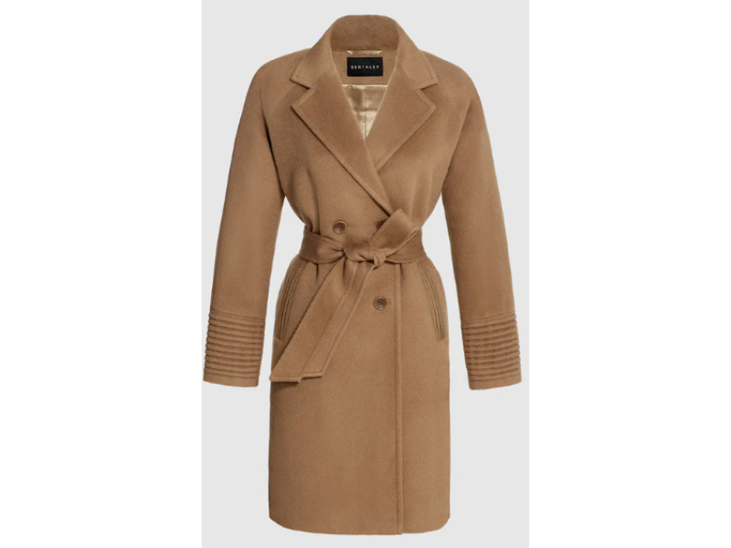 Double Breasted Notched Collard Coat