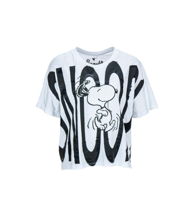 PRINCESS GOES HOLLYWOOD T-shirt Gros Lettrage Snoopy