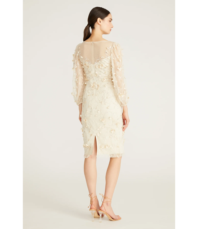 Theia Jessa Beaded Cocktail Dress