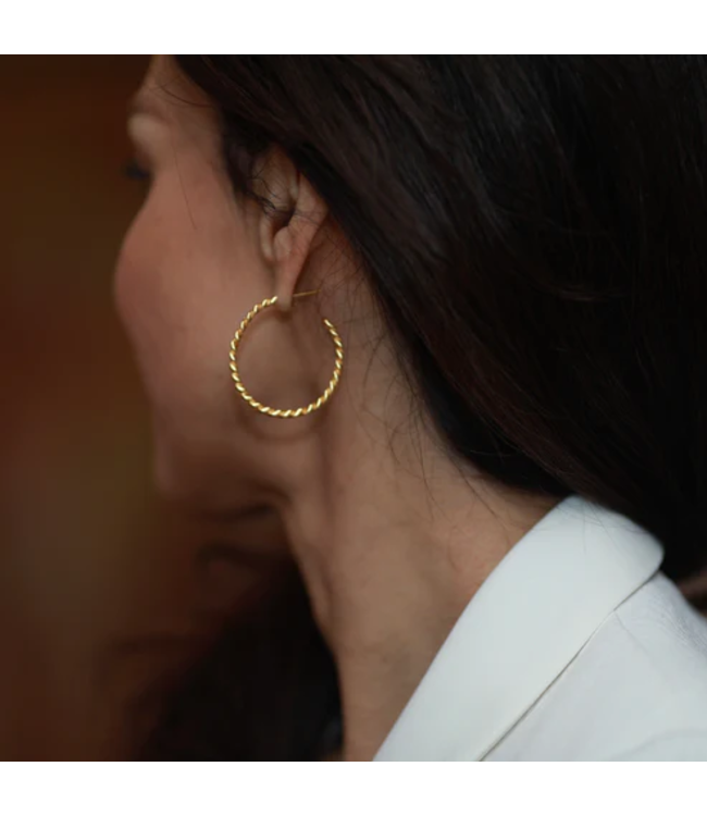 RM KANDY Boucles d'Oreilles Jenna à Large Chaîne