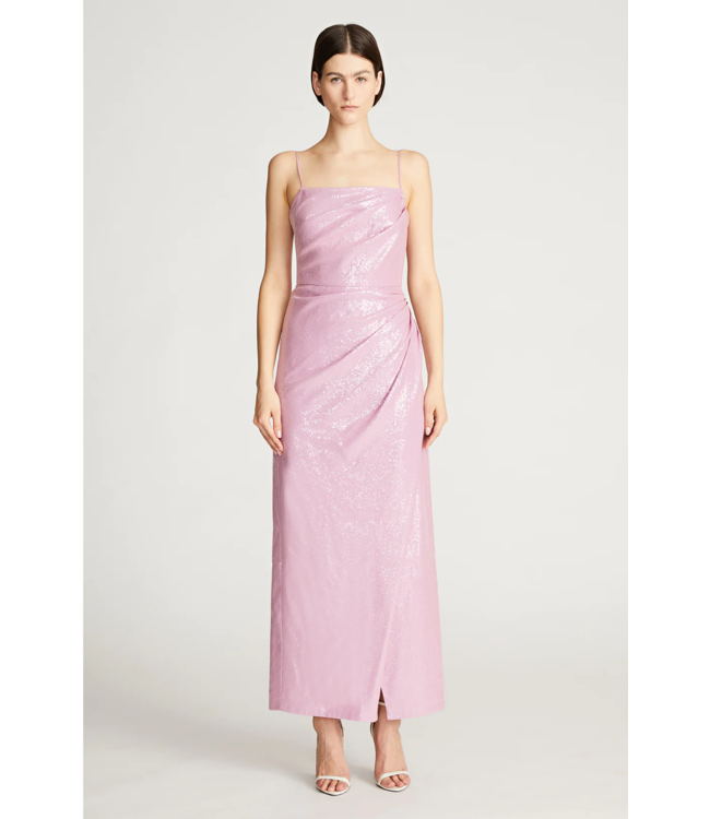 Halston Robe Alania en Paillettes Extensibles