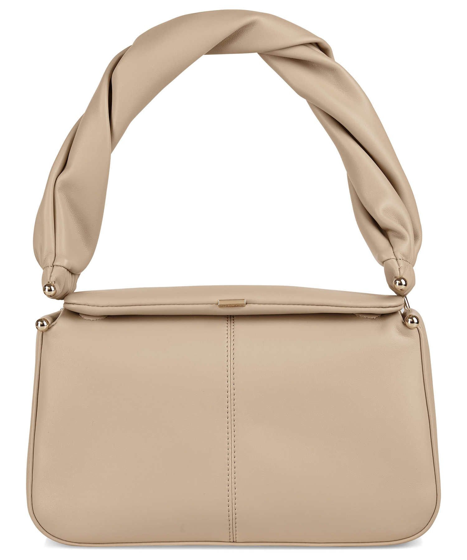 Twisted Handle Shoulder Bag