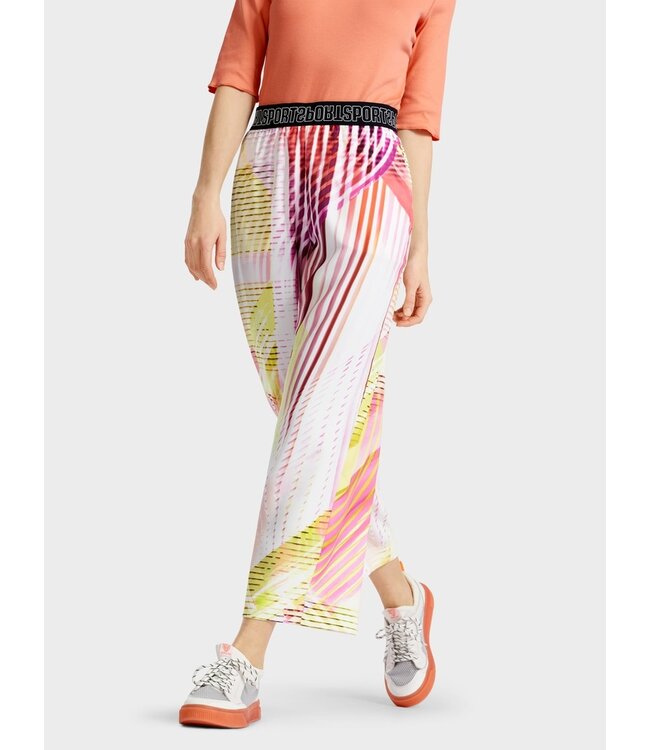 MARC CAIN Colorful Striped Pants in a Casual Fit