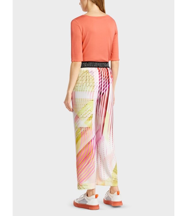 MARC CAIN Colorful Striped Pants in a Casual Fit
